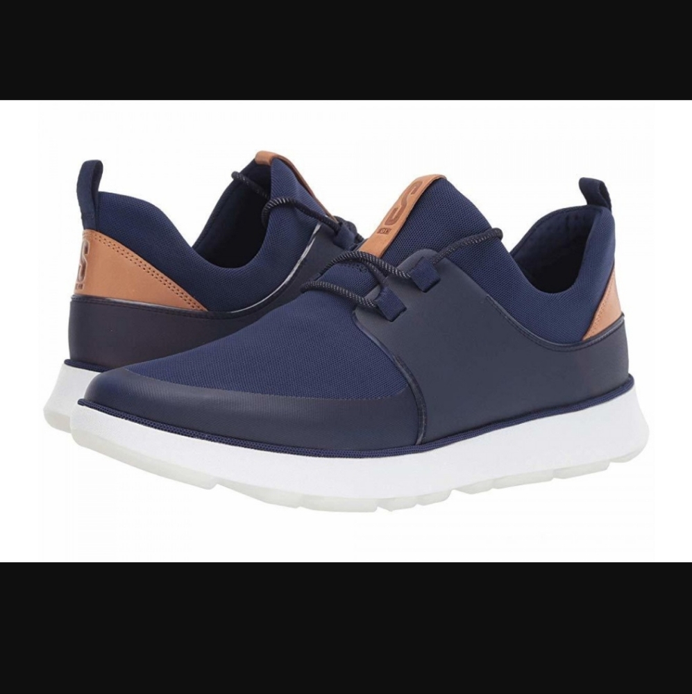 NEW IN BOX, Clarks SoopaSFT Blue Textile Sneakers